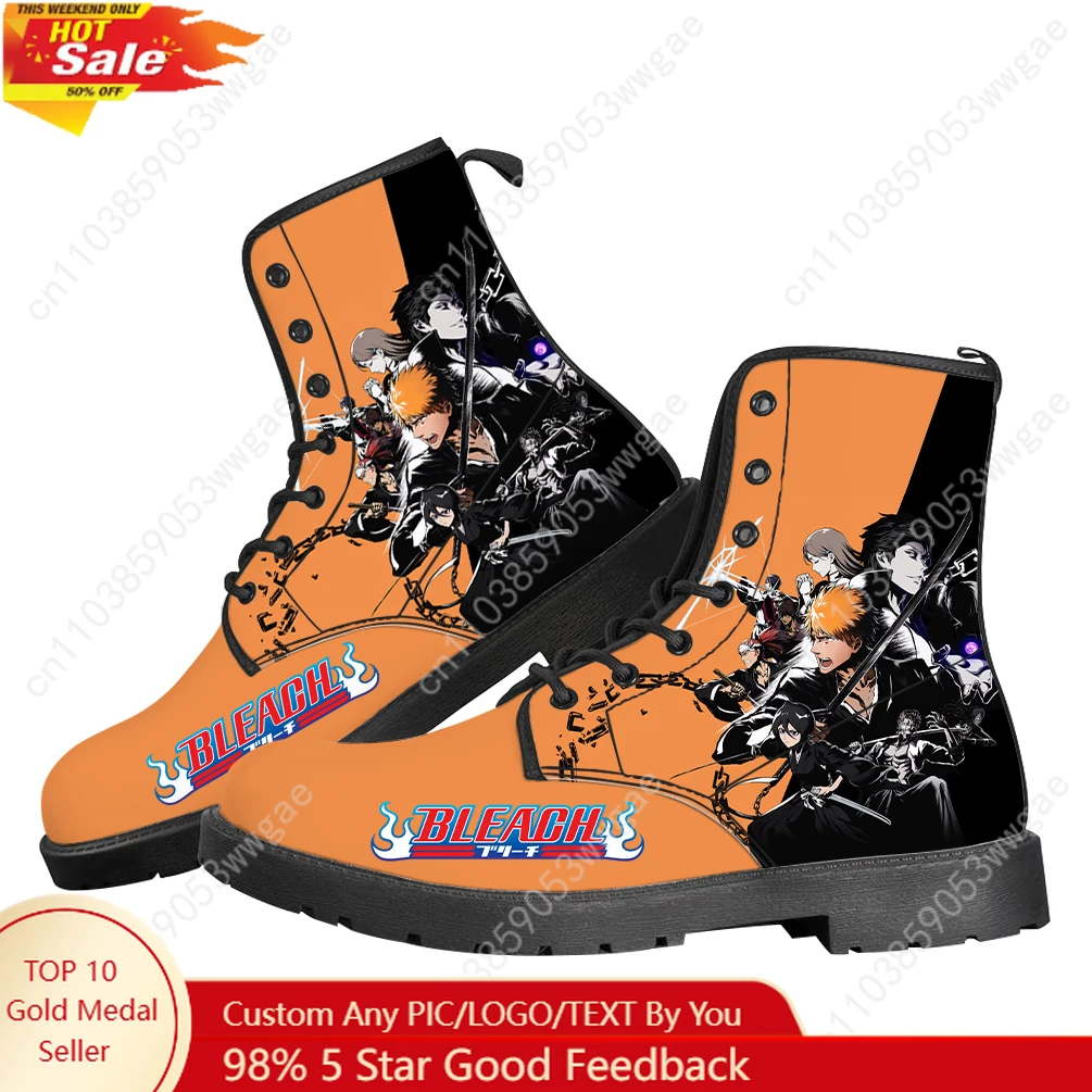 Bleach Boots Mens Womens Teenagers Shoes Casual Boot Outdoor Light High Quality Couple Print On Demand Anime Custom Made Shoes
Bleach Boots Mens Womens Teenagers Shoes Casual Boot Outdoor Light High Quality Couple Print On Demand Anime Custom Made Shoes