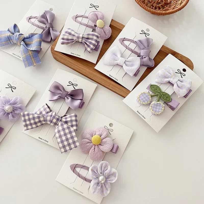 2Pcs Purple Bow Hairpin Baby Girls Sweet Flower Hair Clip Set Korean Baby Hair Accessories Cute Girl Barrettes Kawaii Hair Pin
2Pcs Purple Bow Hairpin Baby Girls Sweet Flower Hair Clip Set Korean Baby Hair Accessories Cute Girl Barrettes Kawaii Hair Pin