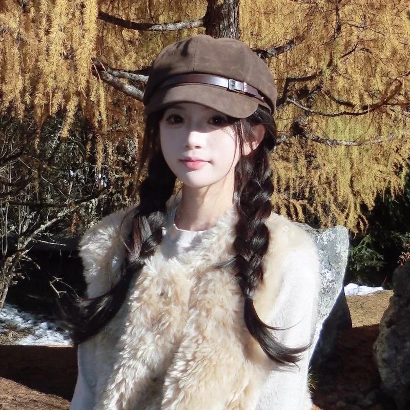 Women's Suede Leather Belt Buckle Octagonal Beret Versatile Autumn Winter Accessory Face Highlighting Small Temperament
Women's Suede Leather Belt Buckle Octagonal Beret Versatile Autumn Winter Accessory Face Highlighting Small Temperament