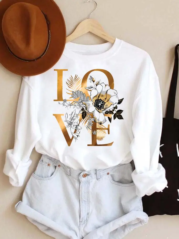 Pullovers Clothing Flower Letter Love Floral Ladies Womens Spring Autumn Winter Hoodies Woman Female O-neck Casual Sweatshirts
Pullovers Clothing Flower Letter Love Floral Ladies Womens Spring Autumn Winter Hoodies Woman Female O-neck Casual Sweatshirts