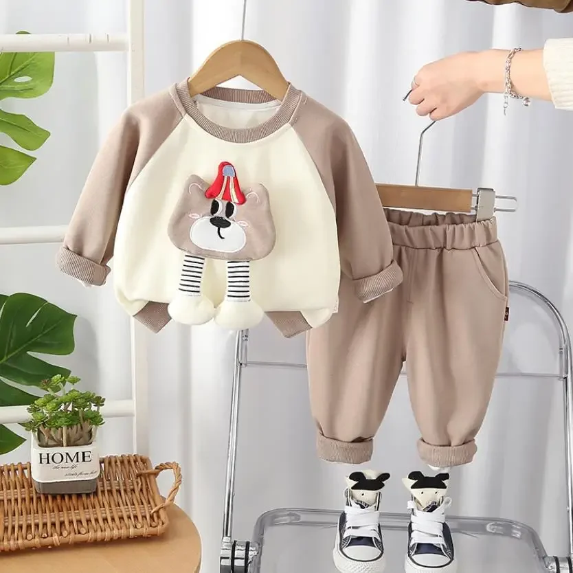 Baby Boys Clothes Sets Korean Style Cute Cartoon O-neck Casual Pullover Hoodies And Pants Girls Outfits Toddler Infant Clothing
Baby Boys Clothes Sets Korean Style Cute Cartoon O-neck Casual Pullover Hoodies And Pants Girls Outfits Toddler Infant Clothing
