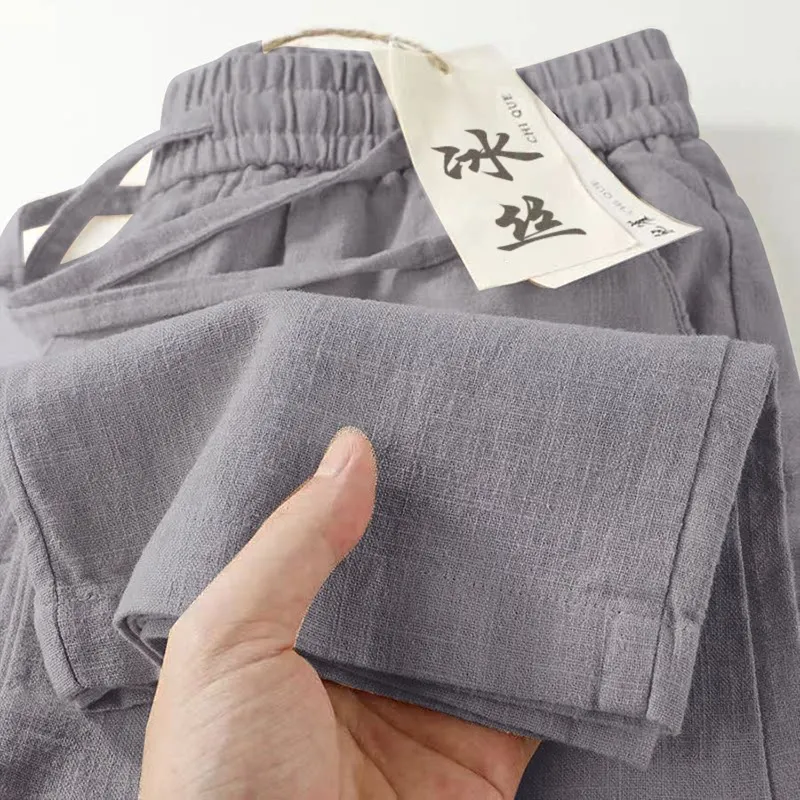 Linen Casual Loose Fit Straight Leg Pants Men's Breathable Cotton Linen ket Sle Comfortable Sensation Summer Leisure Pants
Linen Casual Loose Fit Straight Leg Pants Men's Breathable Cotton Linen ket Sle Comfortable Sensation Summer Leisure Pants
