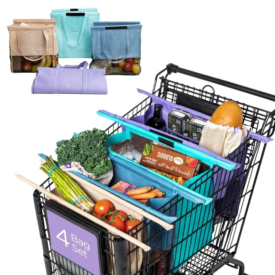 Многоразовые сумки-шопперы Original Trolley, 4 шт., съемные и многоразовые сумки для продуктов, складные, с термосумкой для продуктов и сумкой для яиц
Многоразовые сумки-шопперы Original Trolley, 4 шт., съемные и многоразовые сумки для продуктов, складные, с термосумкой для продуктов и сумкой для яиц