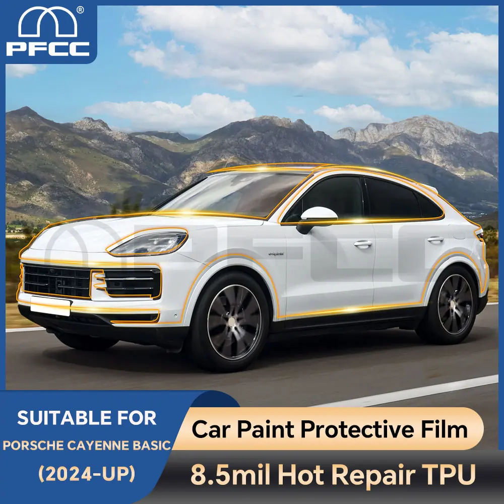 PPF TPU for Porsche Cayenne Basic 2024-up Paint Protection Film Precut Car Body Sticker Clear Kit Bra Transparent Film
PPF TPU for Porsche Cayenne Basic 2024-up Paint Protection Film Precut Car Body Sticker Clear Kit Bra Transparent Film
