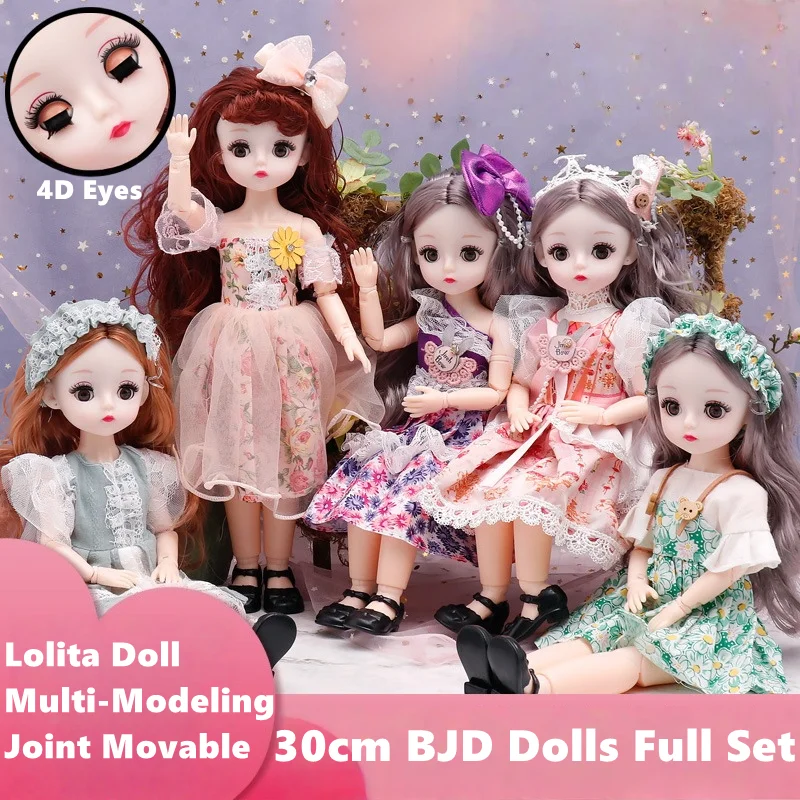 30 см кукла Лолита Bjd, платье принцессы, игрушки «сделай сам», подарочный набор для девочек, 4D глаза, подвижное тело, модные куклы с одеждой, обувь
30 см кукла Лолита Bjd, платье принцессы, игрушки «сделай сам», подарочный набор для девочек, 4D глаза, подвижное тело, модные куклы с одеждой, обувь