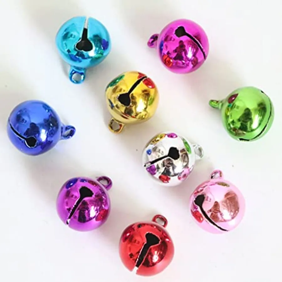 50 Pcs Small Bells Copper Jingle Bells for Crafts Electroplated Bells 1/2 Inch Craft Bells for Gift Box Decoration Pet Christma
50 Pcs Small Bells Copper Jingle Bells for Crafts Electroplated Bells 1/2 Inch Craft Bells for Gift Box Decoration Pet Christma