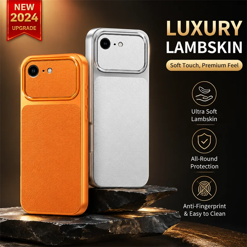 Wear-Resistant Leather Lychee Texture Lambskin Mobile Case with For iphone16E 16E Non-Slip Shock Protection Dustproof Soft Cover
Wear-Resistant Leather Lychee Texture Lambskin Mobile Case with For iphone16E 16E Non-Slip Shock Protection Dustproof Soft Cover