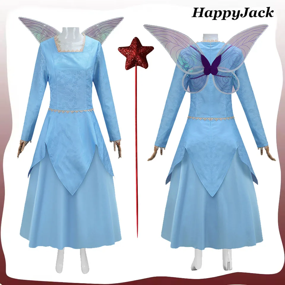 Fairy Cosplay Godmother Costume Movie Roleplay Blue Dress Magic Wand Halloween Carnival Stage Performance Outfit for Women
Fairy Cosplay Godmother Costume Movie Roleplay Blue Dress Magic Wand Halloween Carnival Stage Performance Outfit for Women