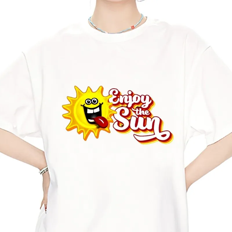 Enjoy the sun T Shirt Men Couple Combination Clothes Short Sleeve Collar Fashion Women Cotton
Enjoy the sun T Shirt Men Couple Combination Clothes Short Sleeve Collar Fashion Women Cotton
