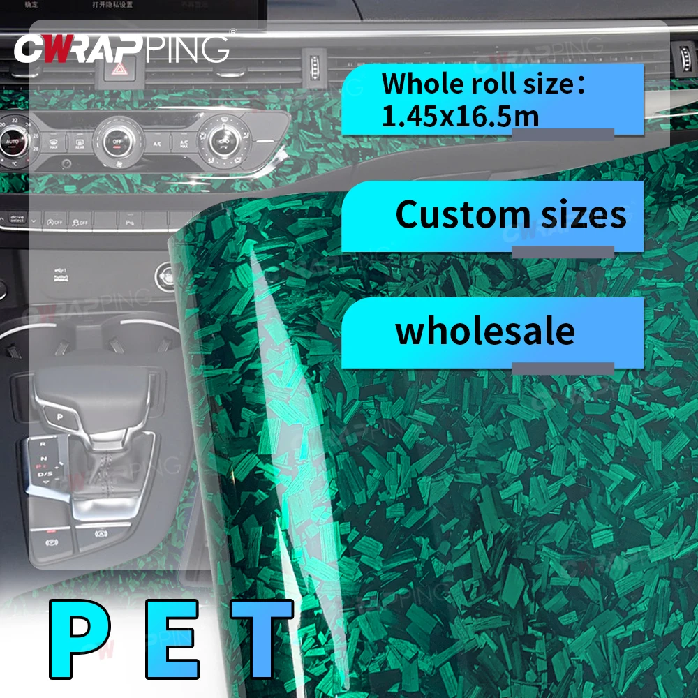 PET Carbon Fiber Sticker Car Wrap Vinyl for Motorcycle Roof Cover 145cmx200cm Self Adhesive Waterproof Glossy Green Accessories
PET Carbon Fiber Sticker Car Wrap Vinyl for Motorcycle Roof Cover 145cmx200cm Self Adhesive Waterproof Glossy Green Accessories