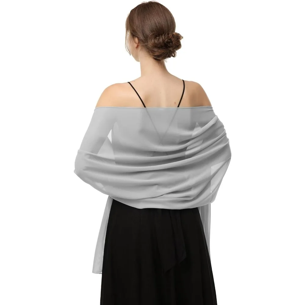 Women's Shawls and Wraps for Evening Dress Chiffon Shawl Soft Elegant Silky Pashmina Wedding Bridal Scarf
Women's Shawls and Wraps for Evening Dress Chiffon Shawl Soft Elegant Silky Pashmina Wedding Bridal Scarf