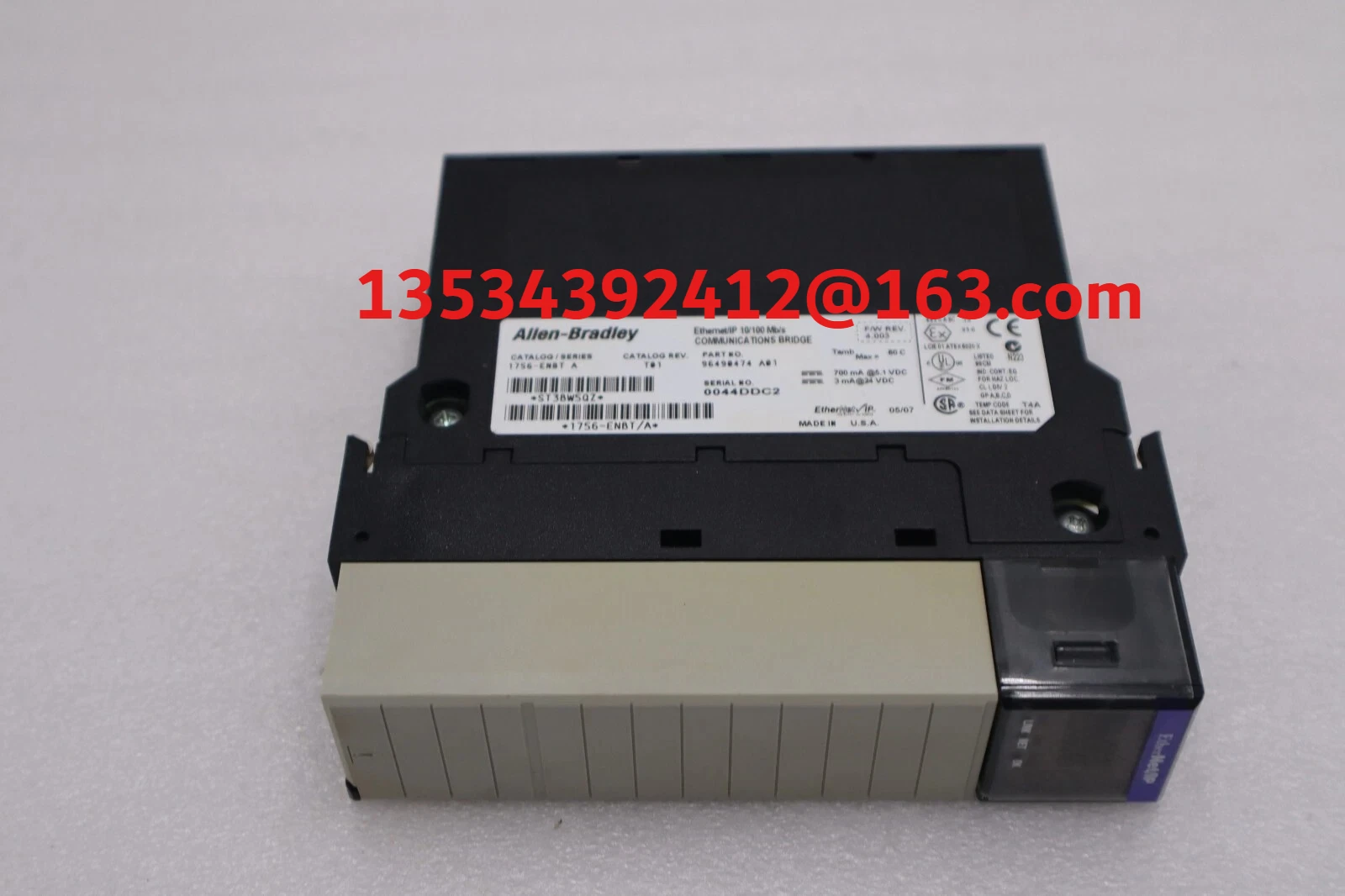 Used 1756-ENBT For Allen bradley 1756-ENBT SER A EtherNet/IP ControlLogix Module
Used 1756-ENBT For Allen bradley 1756-ENBT SER A EtherNet/IP ControlLogix Module