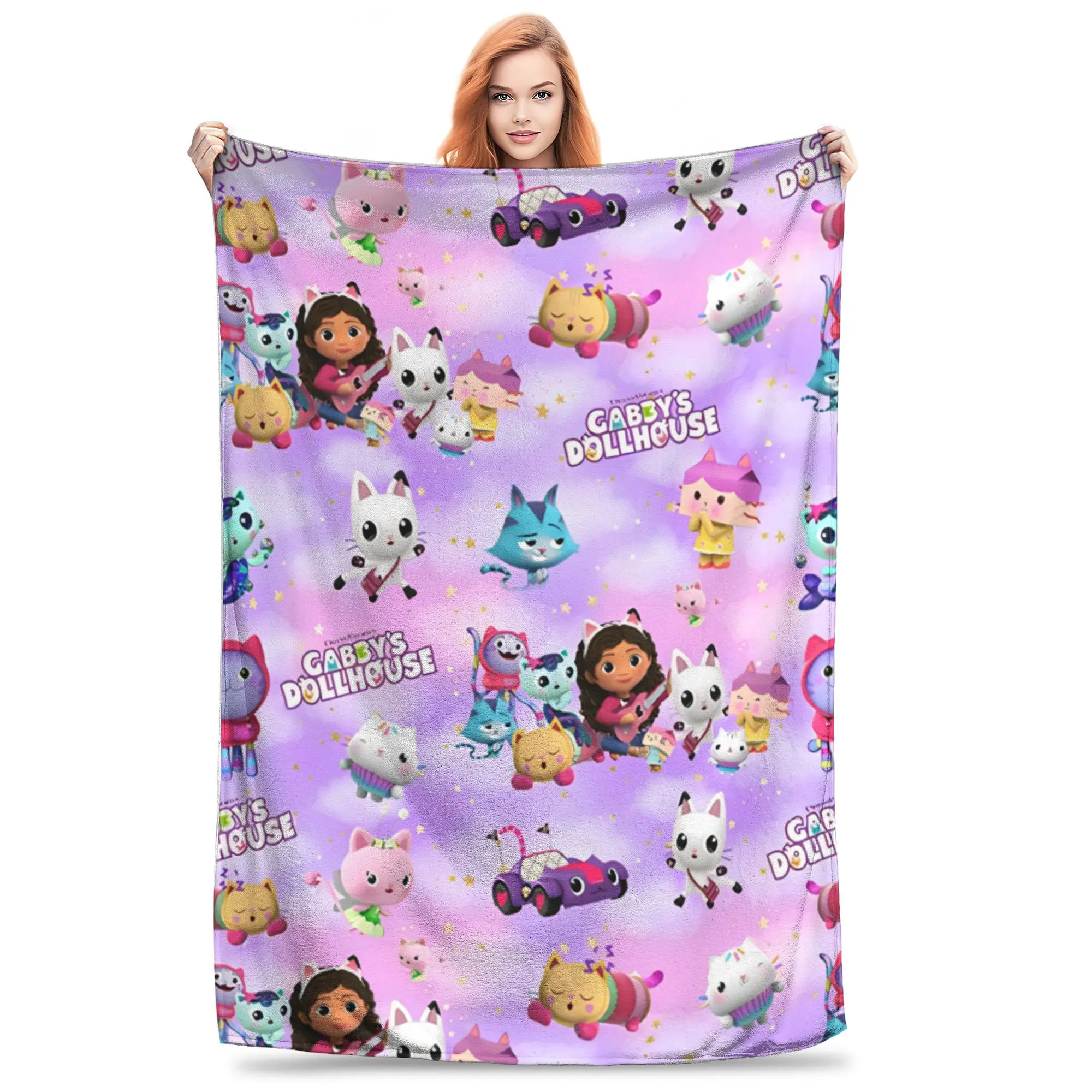 Comfortable cartoon G-Gabbys dollhouse Blanket Merch Bedding Decorative Throw Blanket Warm Fleece for Outdoor
Comfortable cartoon G-Gabbys dollhouse Blanket Merch Bedding Decorative Throw Blanket Warm Fleece for Outdoor