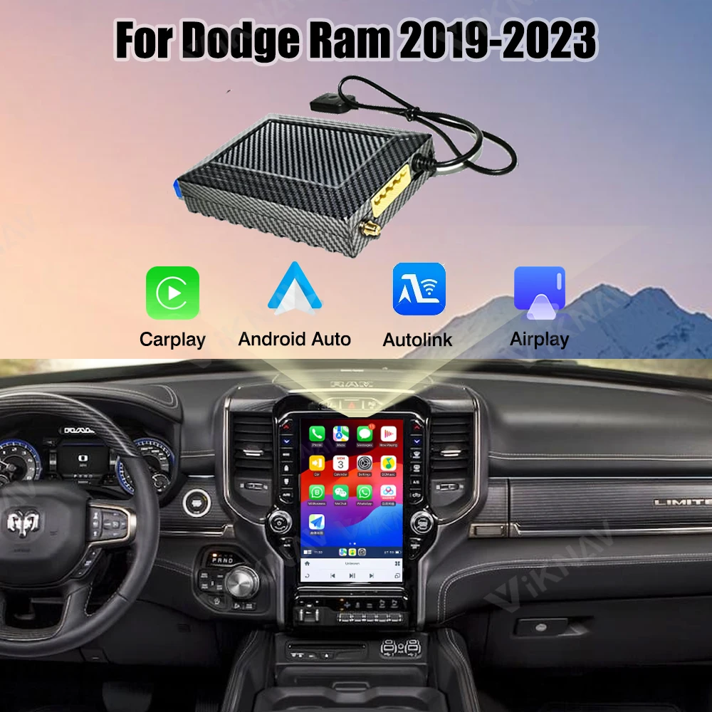 Автомобильный декодер Viknav, Android-система для Dodge Ram 2019-2023, обновленный интерфейс, беспроводной CarPlay, Android, GPS-навигация
Автомобильный декодер Viknav, Android-система для Dodge Ram 2019-2023, обновленный интерфейс, беспроводной CarPlay, Android, GPS-навигация