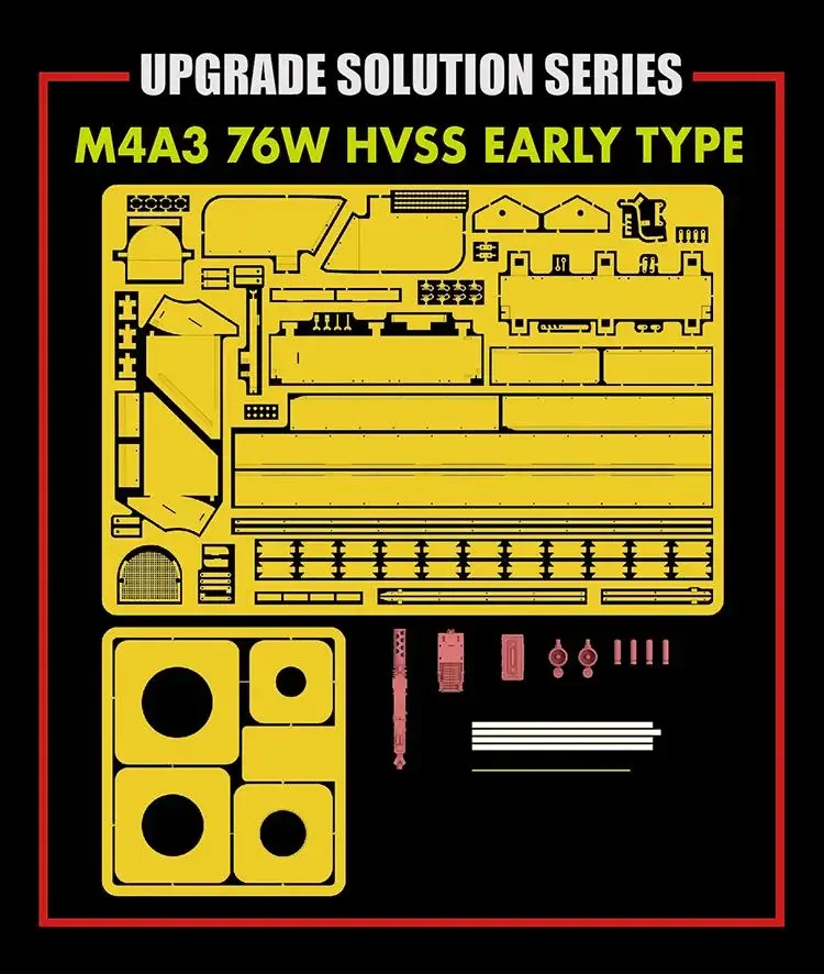 RYEFIELD RM2026 1/35 ОБНОВЛЕНИЕ РАСШЕНИЯ СЕРИЯ M4A3 76 Вт HVSS EARLY ТИП ДЛЯ RYE RM-5058
RYEFIELD RM2026 1/35 ОБНОВЛЕНИЕ РАСШЕНИЯ СЕРИЯ M4A3 76 Вт HVSS EARLY ТИП ДЛЯ RYE RM-5058