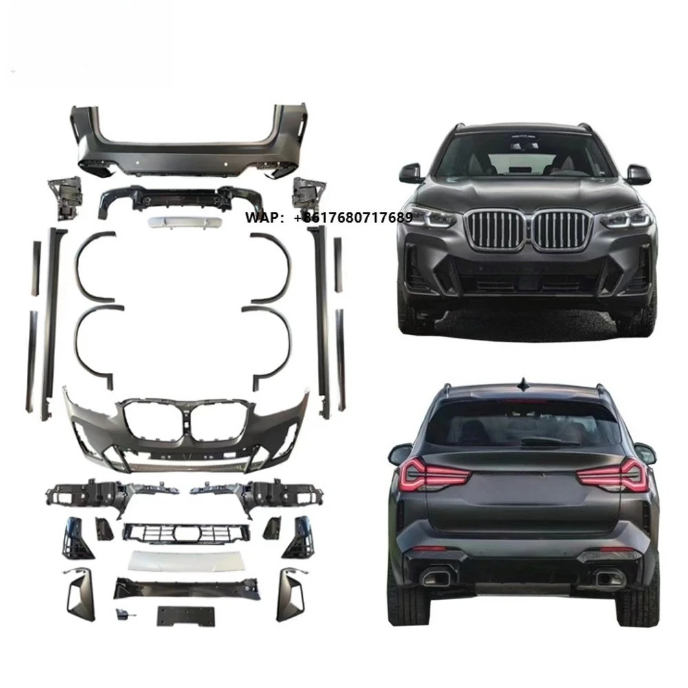 2022y X3 Luxury G01 LCI Upgrade to MT Sport Bodykit Car Grille Front Bumper Rear Bumper Side Skirts Facelift Body Set
2022y X3 Luxury G01 LCI Upgrade to MT Sport Bodykit Car Grille Front Bumper Rear Bumper Side Skirts Facelift Body Set