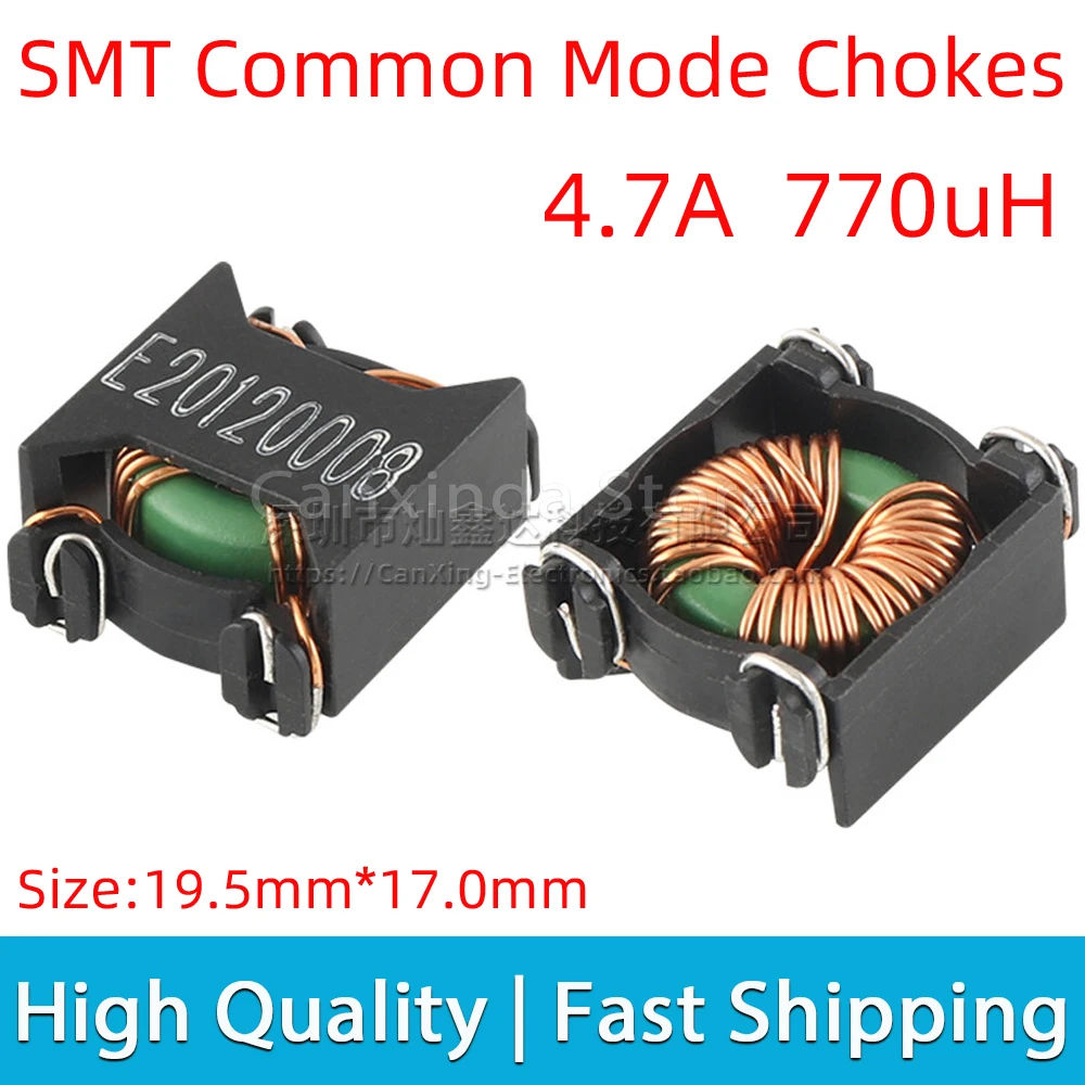 5pcs SMD SMT Common Mode Choke Filter Inductor 4.7A 770uH Switching Power Supply Filter Magnetic Coil Replace P0422NL
5pcs SMD SMT Common Mode Choke Filter Inductor 4.7A 770uH Switching Power Supply Filter Magnetic Coil Replace P0422NL
