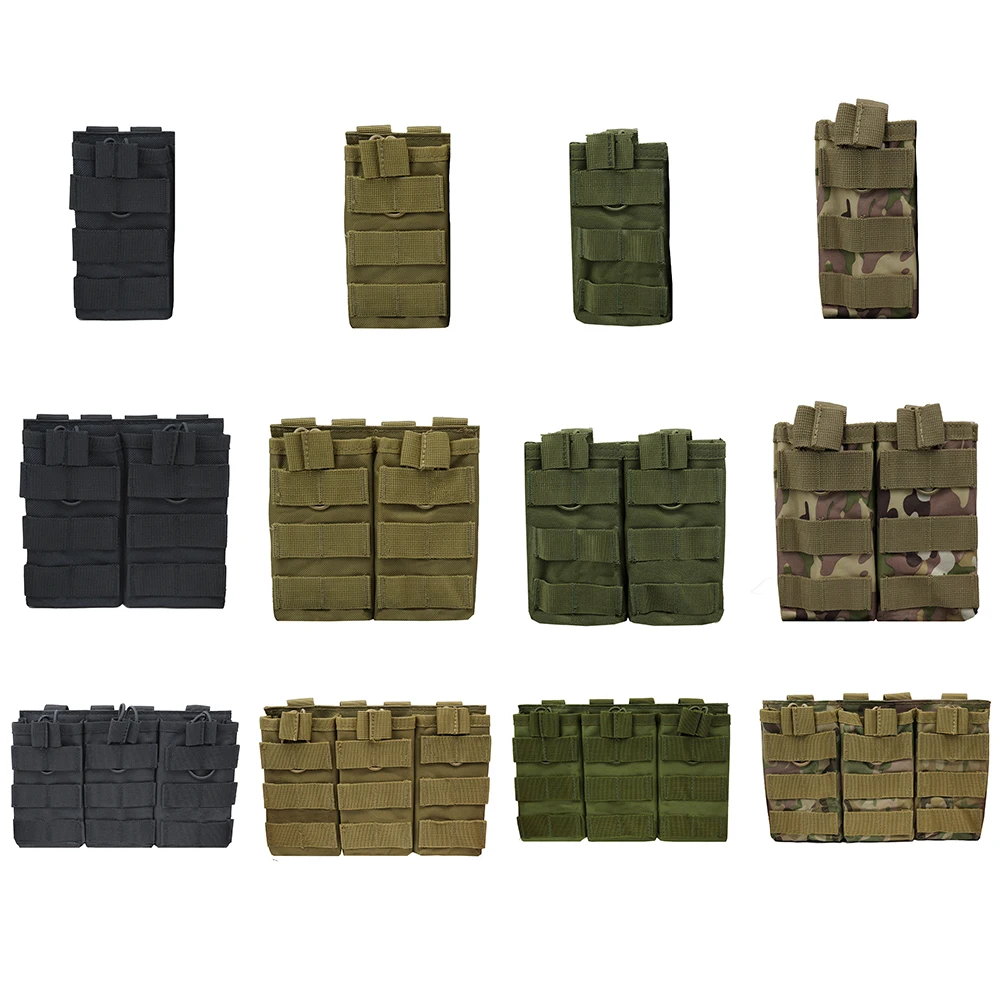 1000D Nylon Single Double Triple Magazine Pouch AR15 M4 5.56 AK 7.62 Holster Molle Airsoft Color Elastic Magnetic Carrier
1000D Nylon Single Double Triple Magazine Pouch AR15 M4 5.56 AK 7.62 Holster Molle Airsoft Color Elastic Magnetic Carrier