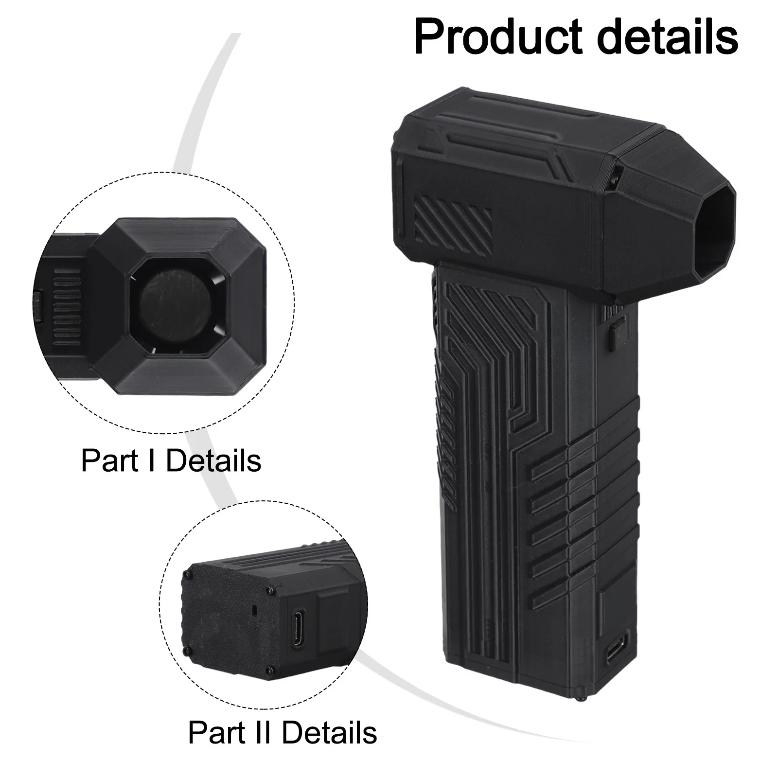 1pc Violent Turbo Fan With Super Strong Wind Speed - 3 Gear Settings, Wireless Design, Type-C Charging, 2500mAh Battery, 120W
1pc Violent Turbo Fan With Super Strong Wind Speed - 3 Gear Settings, Wireless Design, Type-C Charging, 2500mAh Battery, 120W