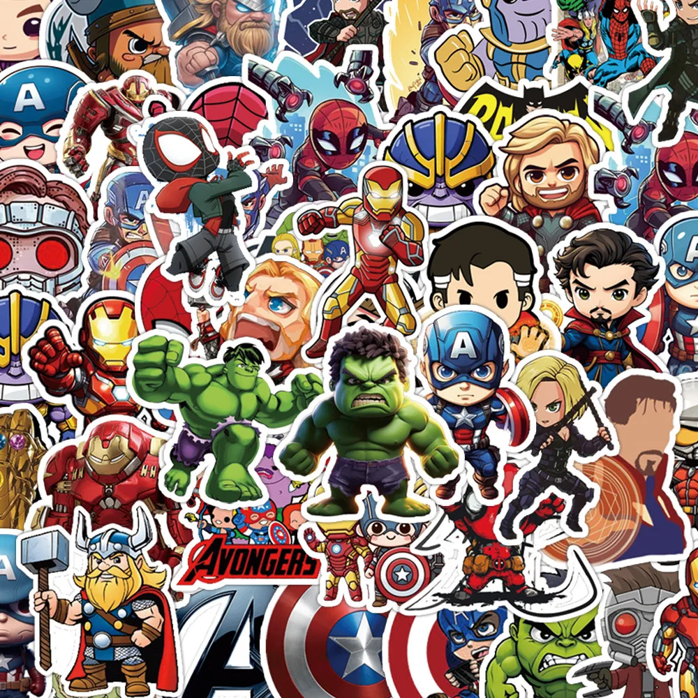 50pcs Marvel Cartoon Avengers Stickers Waterproof Vinyl Graffiti Decals For Laptop Guitar Luggage Bike Skateboard Diy Decoration
50pcs Marvel Cartoon Avengers Stickers Waterproof Vinyl Graffiti Decals For Laptop Guitar Luggage Bike Skateboard Diy Decoration