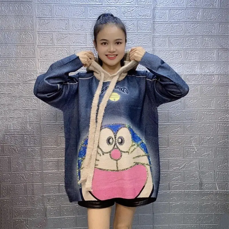 2026 Kawaii Warm Women's Pullover Knitwear - Cartoon Anime Rhinestone Soft Cozy Women Clothes Tops Cute Sweater Winter Casual
2026 Kawaii Warm Women's Pullover Knitwear - Cartoon Anime Rhinestone Soft Cozy Women Clothes Tops Cute Sweater Winter Casual