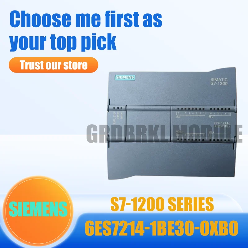 New Original SIEMENS 6ES7214-1BE30-0XB0 S7-1200 PLC Module
New Original SIEMENS 6ES7214-1BE30-0XB0 S7-1200 PLC Module