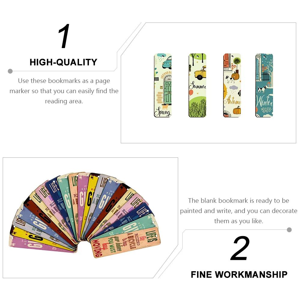 36 Pcs Wooden Bookmark Premium DIY Bookmarks Unfinished Sign Page Marker Blank Chic Student
36 Pcs Wooden Bookmark Premium DIY Bookmarks Unfinished Sign Page Marker Blank Chic Student