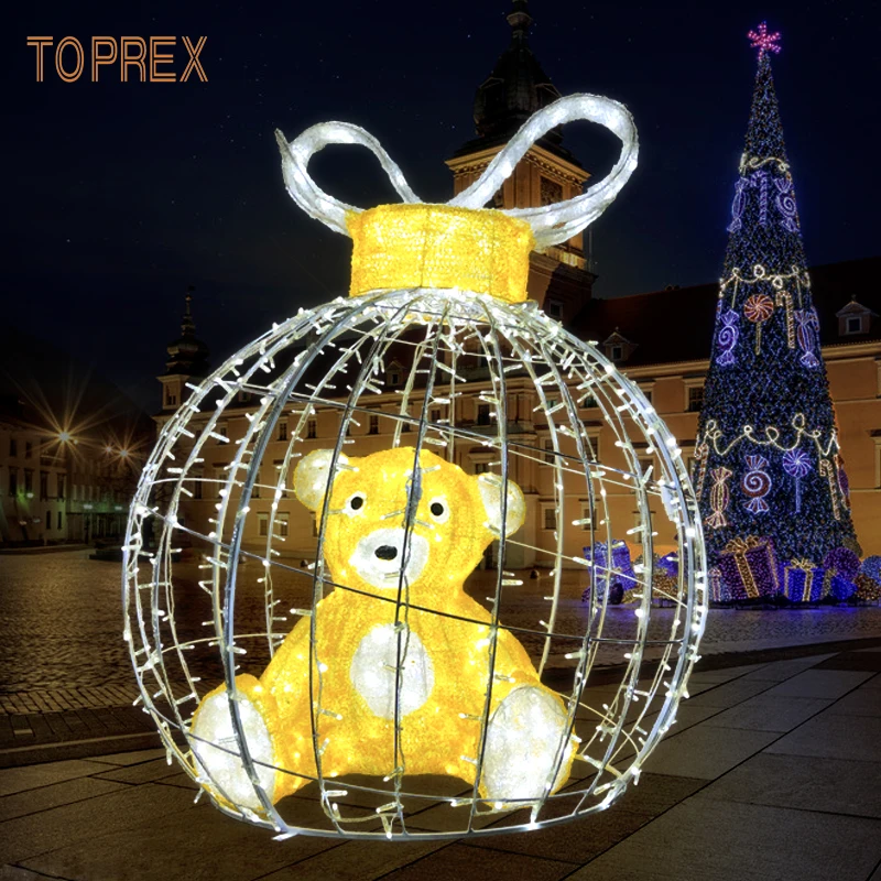 110v 220v 24v event holiday decoration outdoor waterproof 3D light bear ball lighted up christmas ball For Lighting Display
110v 220v 24v event holiday decoration outdoor waterproof 3D light bear ball lighted up christmas ball For Lighting Display