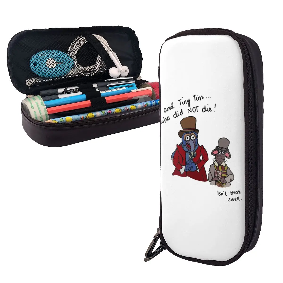 And Tiny Tim Who Did NOT Die Muppet Christmas Carol Leather Pencil Case Pen Holder Storage Pen Box Pencil Bag for Studen School
And Tiny Tim Who Did NOT Die Muppet Christmas Carol Leather Pencil Case Pen Holder Storage Pen Box Pencil Bag for Studen School