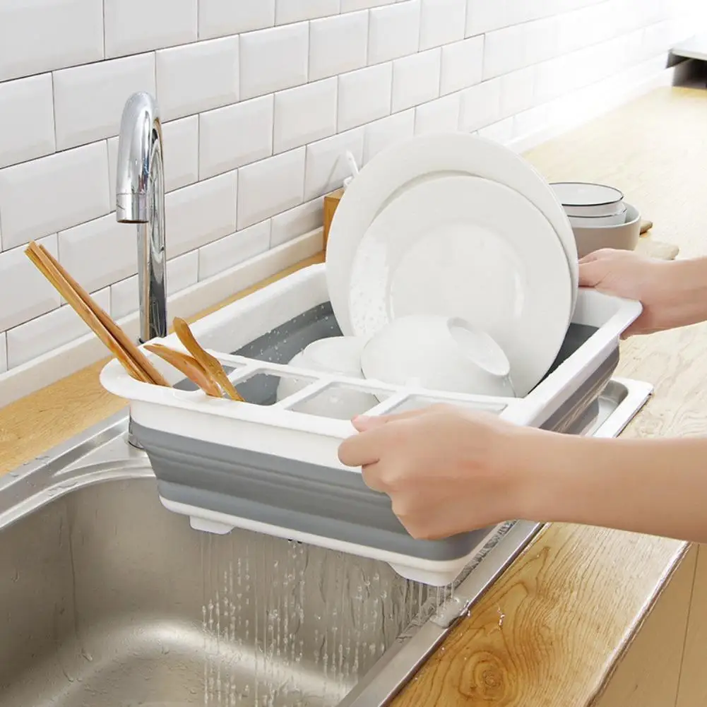 Collapsible Kitchen Dish Drying Rack Multifunctional Sink Drain Basket Utensil Cutlery Holder For Bowls Plates Spoons Organizati
Collapsible Kitchen Dish Drying Rack Multifunctional Sink Drain Basket Utensil Cutlery Holder For Bowls Plates Spoons Organizati