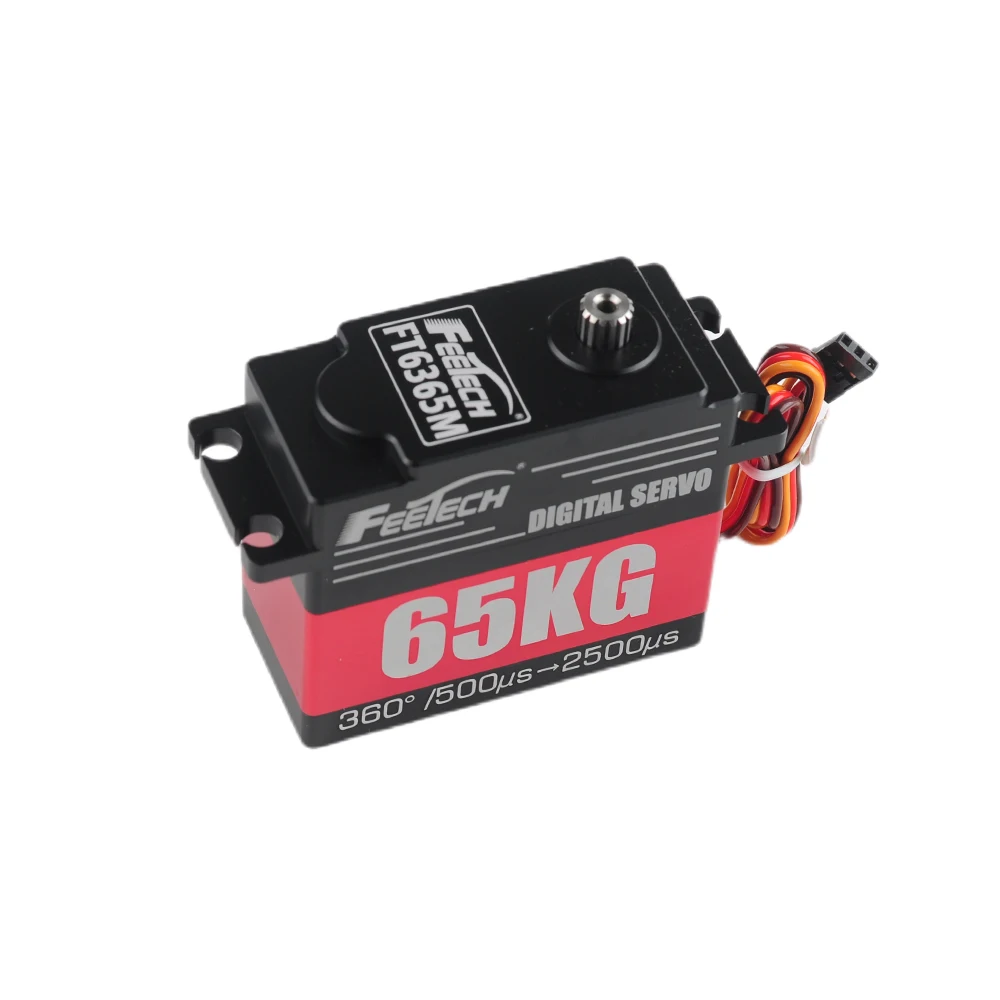 FT6365M 65KG Digital Servo 12bit Magnetic Encoded 360 Degree Angle Controllable Steel Gear for RC Car Helicopter Robot Toy
FT6365M 65KG Digital Servo 12bit Magnetic Encoded 360 Degree Angle Controllable Steel Gear for RC Car Helicopter Robot Toy