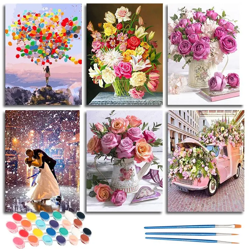 CHENISTORY DIY Painting By Numbers Pink Flowers Kits Painting By Numbers Hand Painted Picture Art Drawing On Canvas Gift Home De
CHENISTORY DIY Painting By Numbers Pink Flowers Kits Painting By Numbers Hand Painted Picture Art Drawing On Canvas Gift Home De
