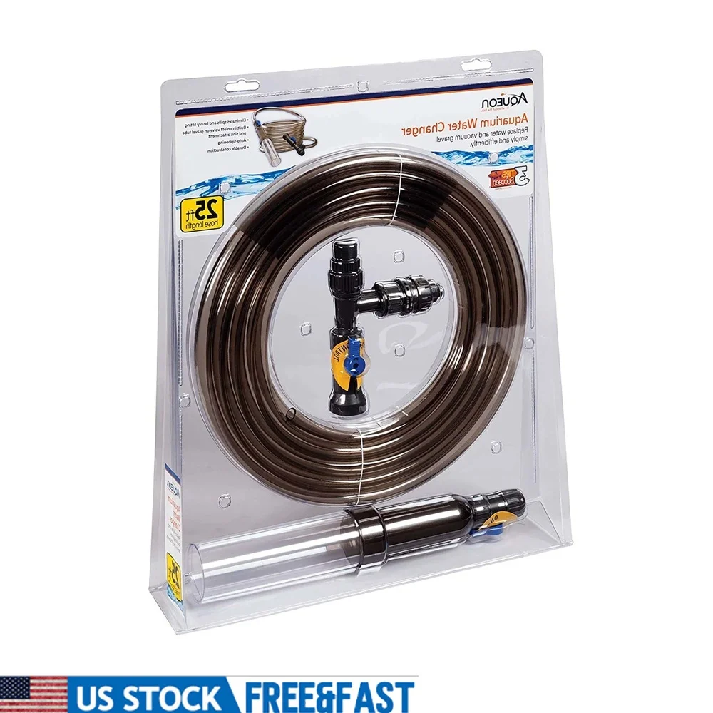 Aquarium Water Changer 25ft Hose Siphon Cleaner Faucet Connector Easy Water Replacement Debris Vacuum Drain Water Flow
Aquarium Water Changer 25ft Hose Siphon Cleaner Faucet Connector Easy Water Replacement Debris Vacuum Drain Water Flow