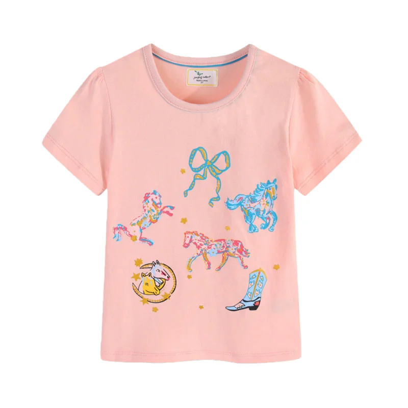 Jumping Meters 2-7T Fashion New 2026 Girls T Shirts Summer Children's Clothes Short Sleeve Kids Tees Tops Baby Costume Shirt
Jumping Meters 2-7T Fashion New 2026 Girls T Shirts Summer Children's Clothes Short Sleeve Kids Tees Tops Baby Costume Shirt