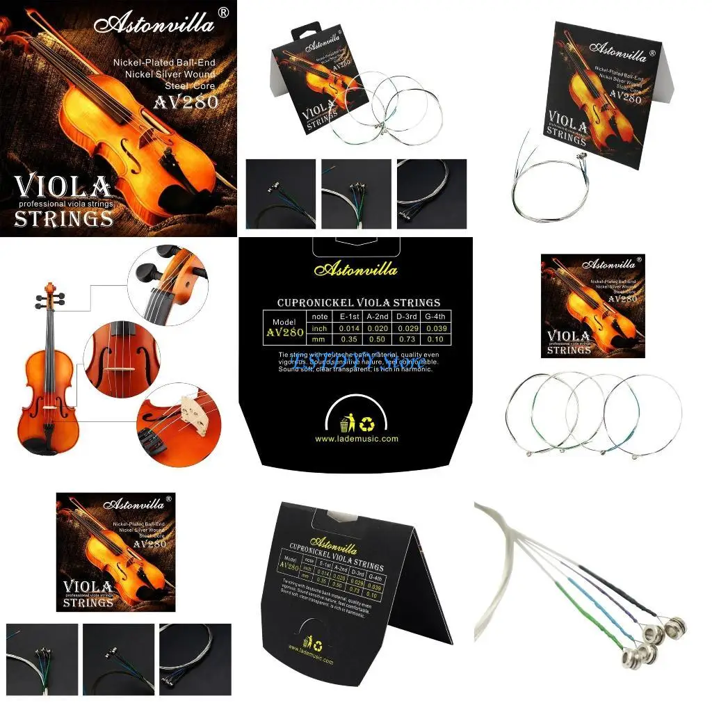 G6DE Universal Viola Strings Replacement Stainless Steel Wire Nickel Silver String
G6DE Universal Viola Strings Replacement Stainless Steel Wire Nickel Silver String