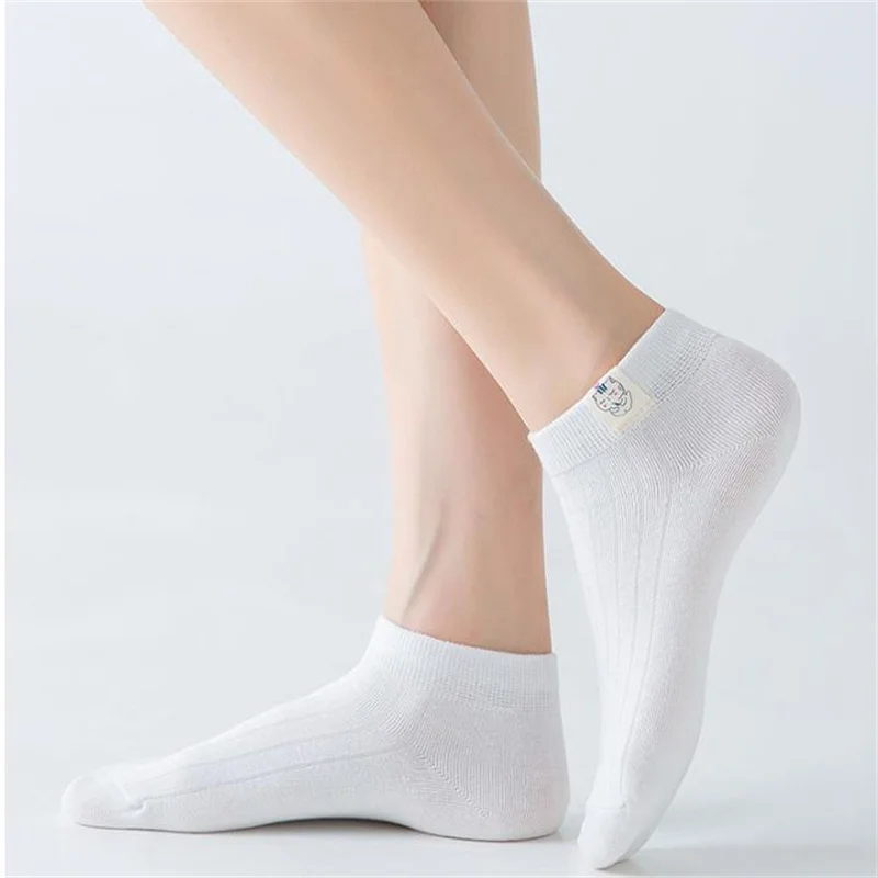 Spring and Summer Four-seasons White Simple Solid Color Cartoon Cat Fashionable Sweet Cute Comfortable Women's Socks 1-16 Pairs
Spring and Summer Four-seasons White Simple Solid Color Cartoon Cat Fashionable Sweet Cute Comfortable Women's Socks 1-16 Pairs
