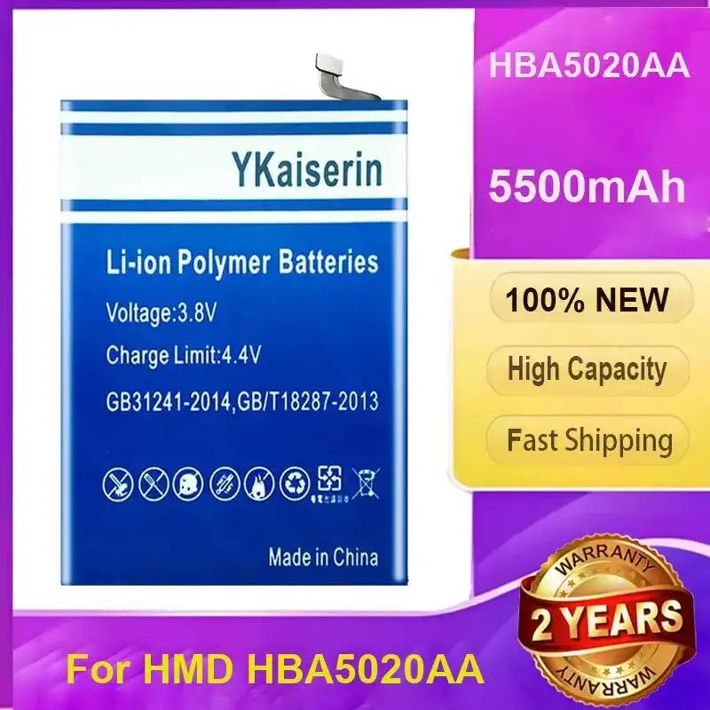 Высокопроизводительный аккумулятор для мобильного телефона Hmd HBA5020AA 5500 мАч
Высокопроизводительный аккумулятор для мобильного телефона Hmd HBA5020AA 5500 мАч