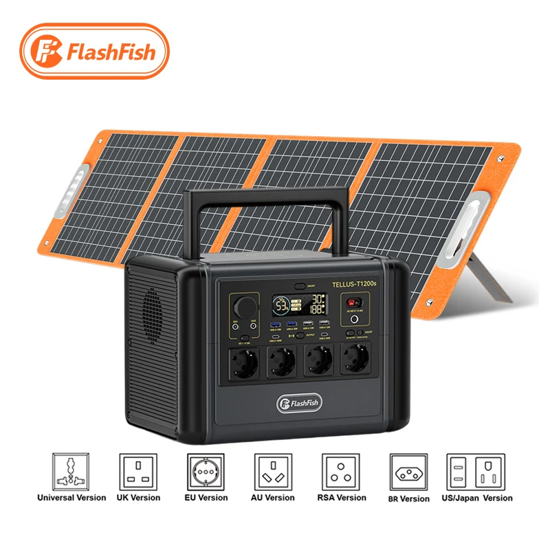 Camping 1200W Portable Power Station LiFePO4 Lithium Battery Solar Generator With Car Charging And Pure Sine Wave Inverter
Camping 1200W Portable Power Station LiFePO4 Lithium Battery Solar Generator With Car Charging And Pure Sine Wave Inverter
