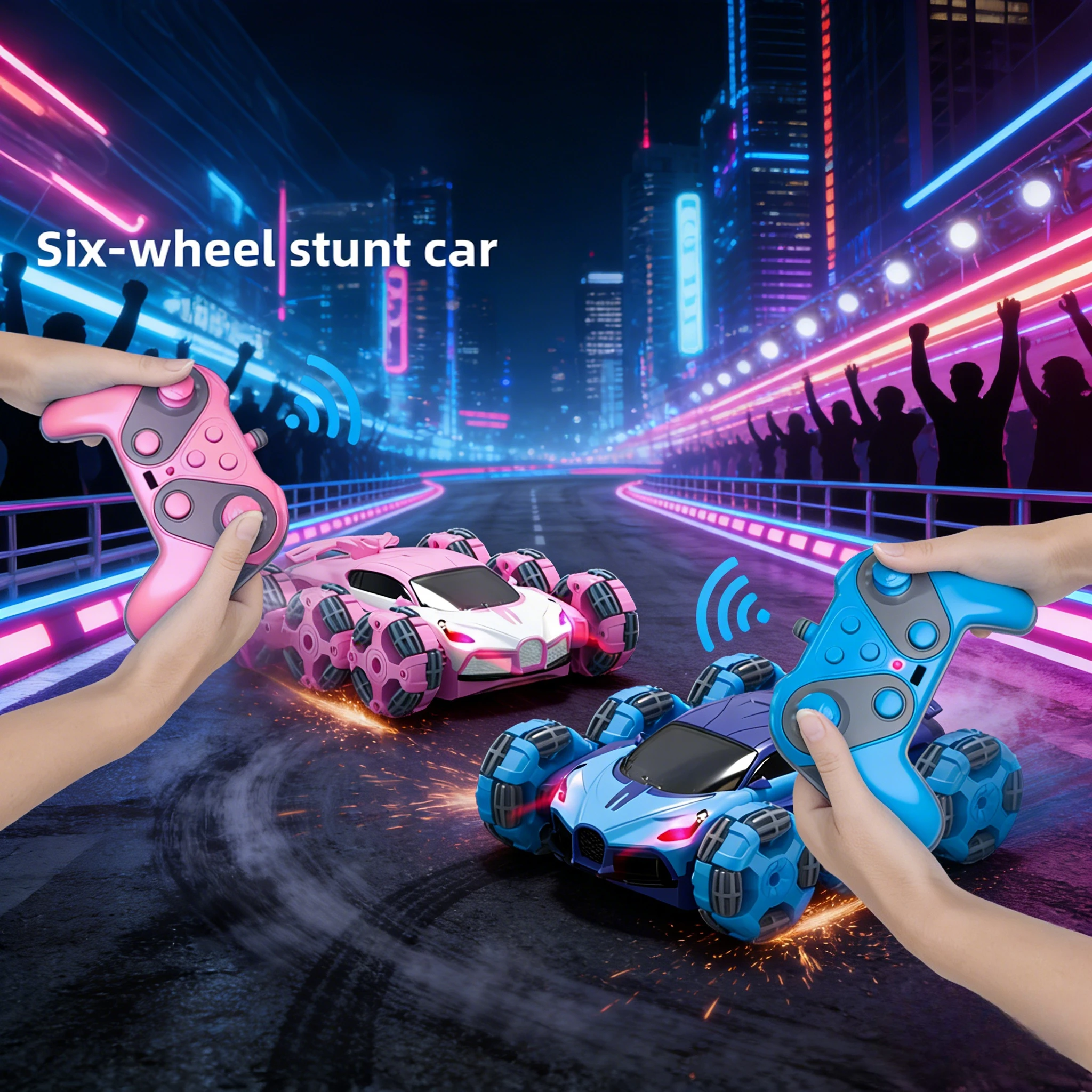 ️ 6-колесный радиоуправляемый трюк-дрифт-машина | Спрей + деформация поворотных рычагов — потрясающий подарок для детей и взрослых!
️ 6-колесный радиоуправляемый трюк-дрифт-машина | Спрей + деформация поворотных рычагов — потрясающий подарок для детей и взрослых!