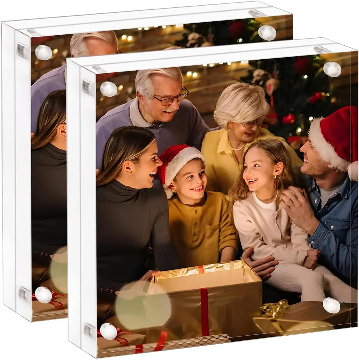 Acrylic Picture Frame 6X6-2 Pack, Clear Double Sided Framel P Frame With Magnetic, Free Standing Desktop Acrylic Frame Display,
Acrylic Picture Frame 6X6-2 Pack, Clear Double Sided Framel P Frame With Magnetic, Free Standing Desktop Acrylic Frame Display,