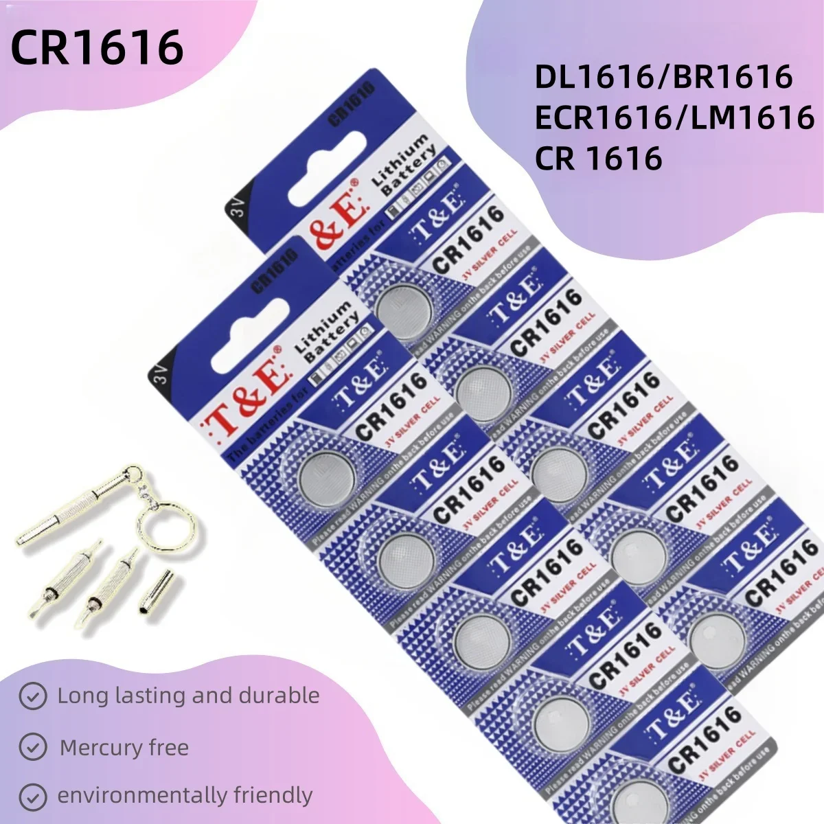 2PCS-50PCS 3V CR1616 Lithium Button Battery DL1616 BR1616 ECR1616 5021LC L11 L28 LM1616 CR 1616 Coin Cell Watch Batteries
2PCS-50PCS 3V CR1616 Lithium Button Battery DL1616 BR1616 ECR1616 5021LC L11 L28 LM1616 CR 1616 Coin Cell Watch Batteries