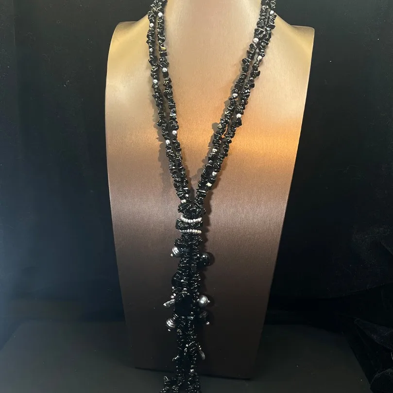 Натуральный жемчуг в стиле барокко, кристалл, черный обсидиан, перидот, ожерелье для женщин, очаровательные бусины, кулон, воротник, длинная цепочка для свитера, подарок в стиле ретро
Натуральный жемчуг в стиле барокко, кристалл, черный обсидиан, перидот, ожерелье для женщин, очаровательные бусины, кулон, воротник, длинная цепочка для свитера, подарок в стиле ретро