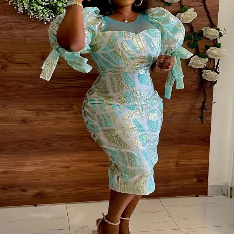 African Wedding Party Dresses for Women Summer Autumn African High Waist Short Puff Sleeve Bodycon Dress African Dresses Women
African Wedding Party Dresses for Women Summer Autumn African High Waist Short Puff Sleeve Bodycon Dress African Dresses Women