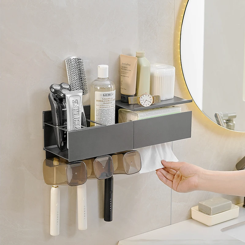 Настенный многофункциональный кронштейн, чашка для полоскания рта, набор вешалок для фена, держатель для зубной щетки для унитаза, аксессуары для ванной комнаты
Настенный многофункциональный кронштейн, чашка для полоскания рта, набор вешалок для фена, держатель для зубной щетки для унитаза, аксессуары для ванной комнаты