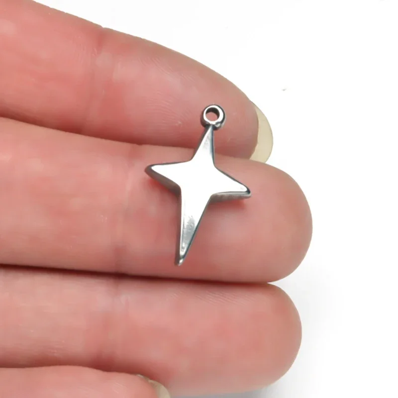 WZNB 4Pcs Solid Stars Charms Meteor Stainless Steel Pendant for Jewelry Making Handmade Earrings Necklace Diy Accessories
WZNB 4Pcs Solid Stars Charms Meteor Stainless Steel Pendant for Jewelry Making Handmade Earrings Necklace Diy Accessories