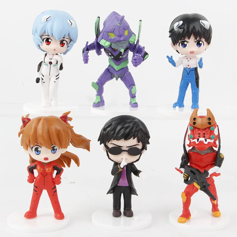 10cm 6pcs Anime NEON GENESIS EVANGELION Action Figure Asuka Rei Desktop Decoration Model Cake Ornament Collect Toy Gift
10cm 6pcs Anime NEON GENESIS EVANGELION Action Figure Asuka Rei Desktop Decoration Model Cake Ornament Collect Toy Gift
