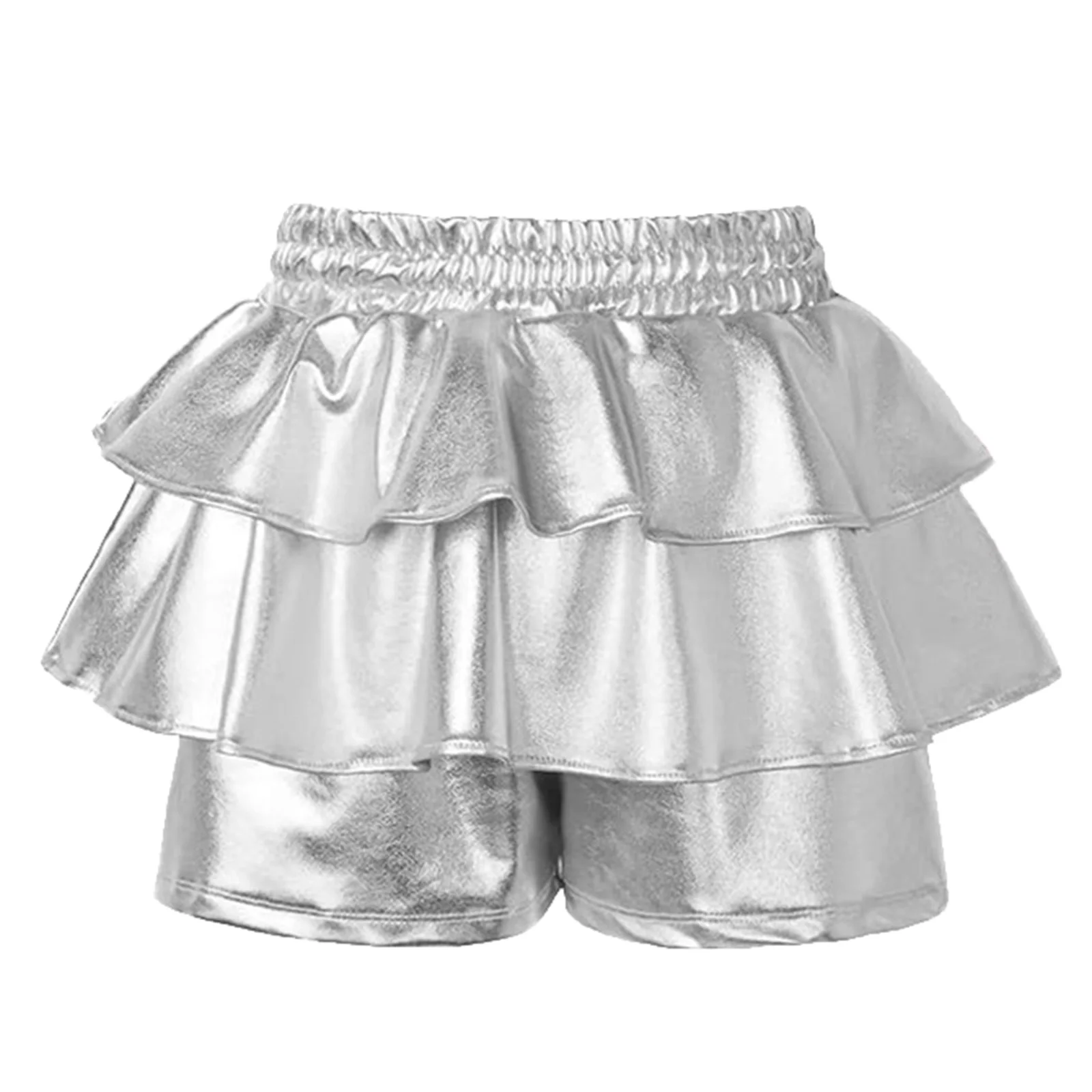 Kids Girls Shiny Jazz Disco Dance Ruffled Shorts Metallic Pleated Skirt Shorts Elastic Waistband Culottes Raves Party Streetwear
Kids Girls Shiny Jazz Disco Dance Ruffled Shorts Metallic Pleated Skirt Shorts Elastic Waistband Culottes Raves Party Streetwear