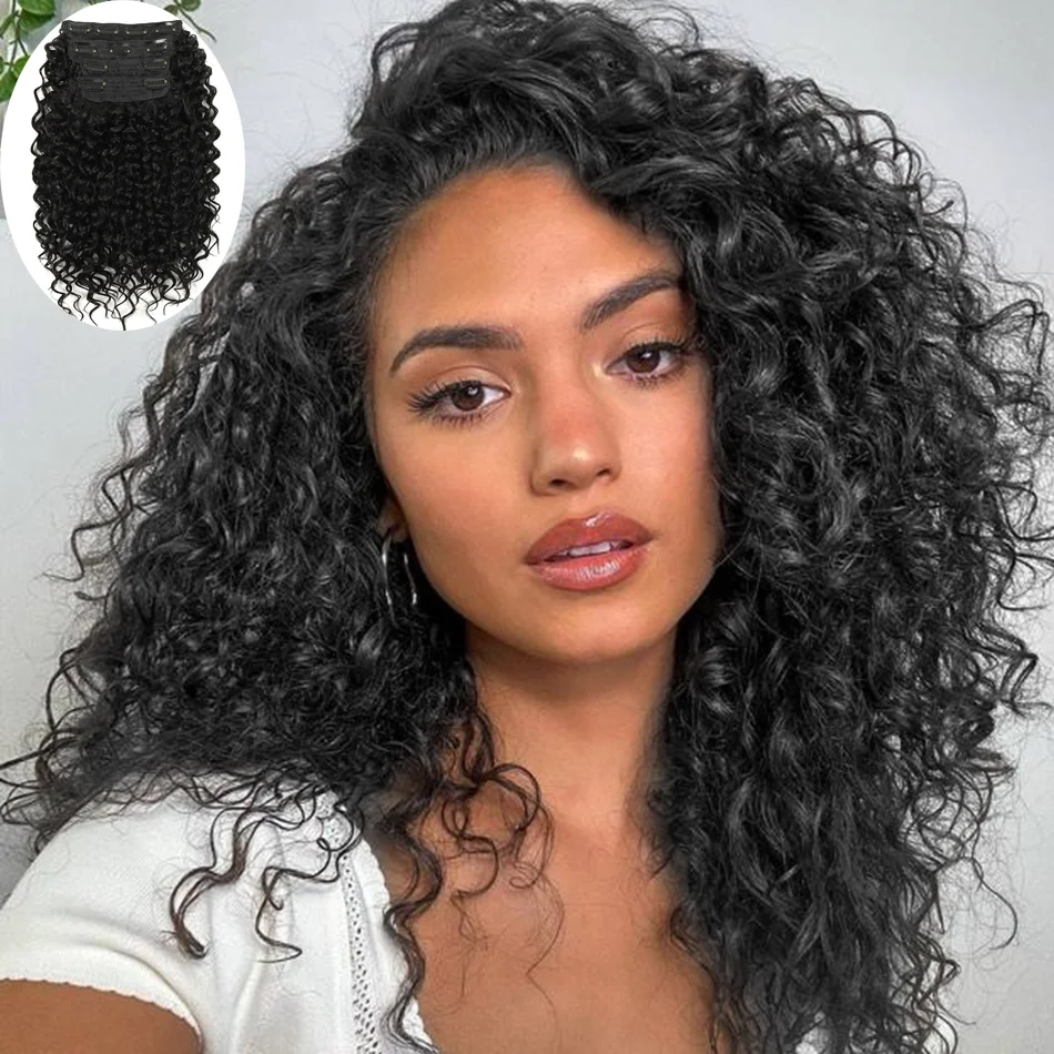 4 шт./компл., 14-дюймовые синтетические клипсы, короткие волнистые вьющиеся волосы для наращивания, пушистые волокна, черные кудрявые вьющиеся волосы для женщин
4 шт./компл., 14-дюймовые синтетические клипсы, короткие волнистые вьющиеся волосы для наращивания, пушистые волокна, черные кудрявые вьющиеся волосы для женщин