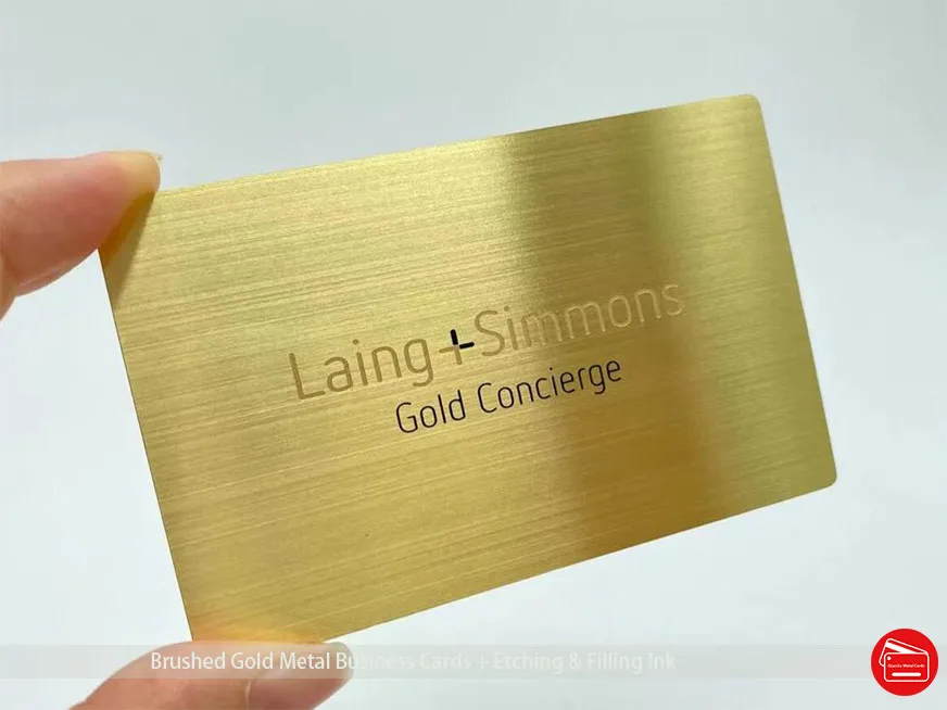 Brushed Finish Brass Metal Business Cards Plated Gold Color 100pcs/lot Wholesale
Brushed Finish Brass Metal Business Cards Plated Gold Color 100pcs/lot Wholesale