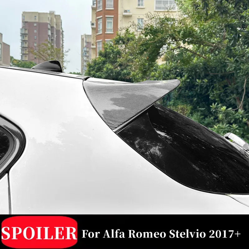 For Alfa Romeo Stelvio 2017+ ABS Plastic Black Carbon Car Rear Trunk Lid Spoiler Wings Exterior Tuning Accessories
For Alfa Romeo Stelvio 2017+ ABS Plastic Black Carbon Car Rear Trunk Lid Spoiler Wings Exterior Tuning Accessories